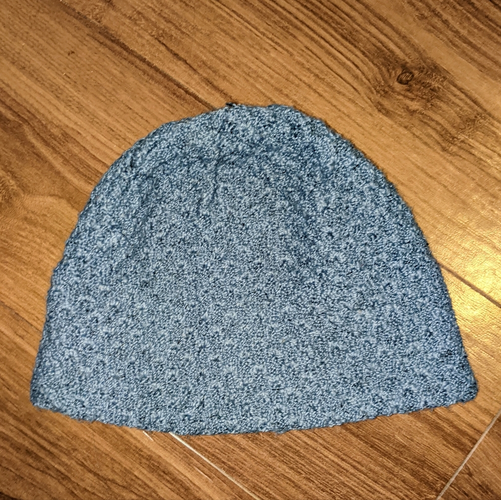 Chaos - Textured Fleece-Lined Beanie Hat | Gray Blue